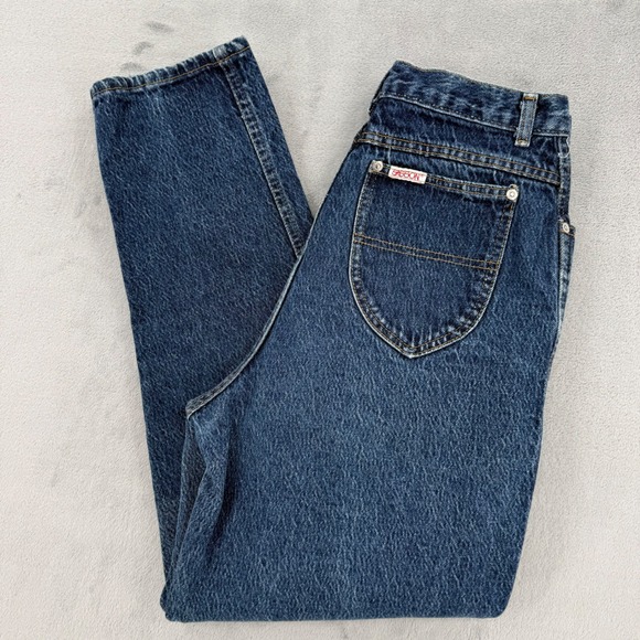 Sasson Denim - Vintage Sasson‎ High Waisted Mom Jeans Denim Made in USA Tapered Leg Size 27?